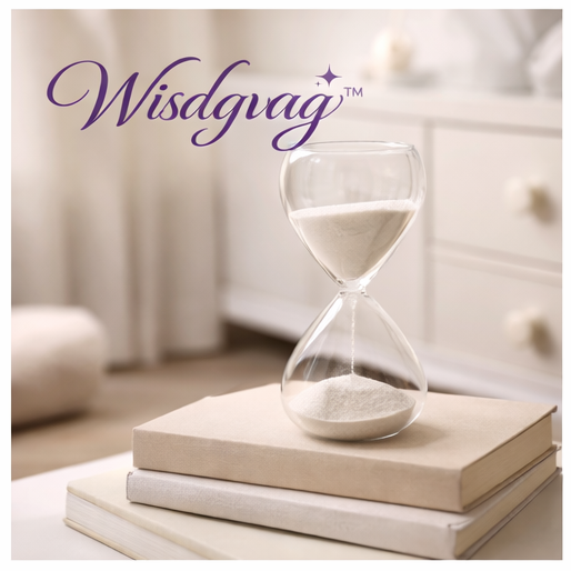 Wisdgvag™ Modern Sand Timer Decor – Minimalist Glass Hourglass Ornament